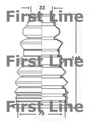 FIRST LINE fcb2217 -  Пыльник, приводной вал